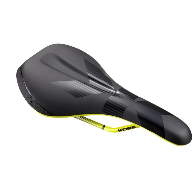 Cel mai bun preț Șa pentru bicicletă KORE FUSE II SADDLE BLACK-YELLOW